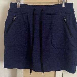 TEK GEAR Drytek Navy Blue Drawstring Athletic Skort sz Small